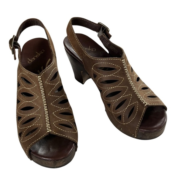 Dansko Rowena clog sandals Brown 38 - Picture 3 of 6